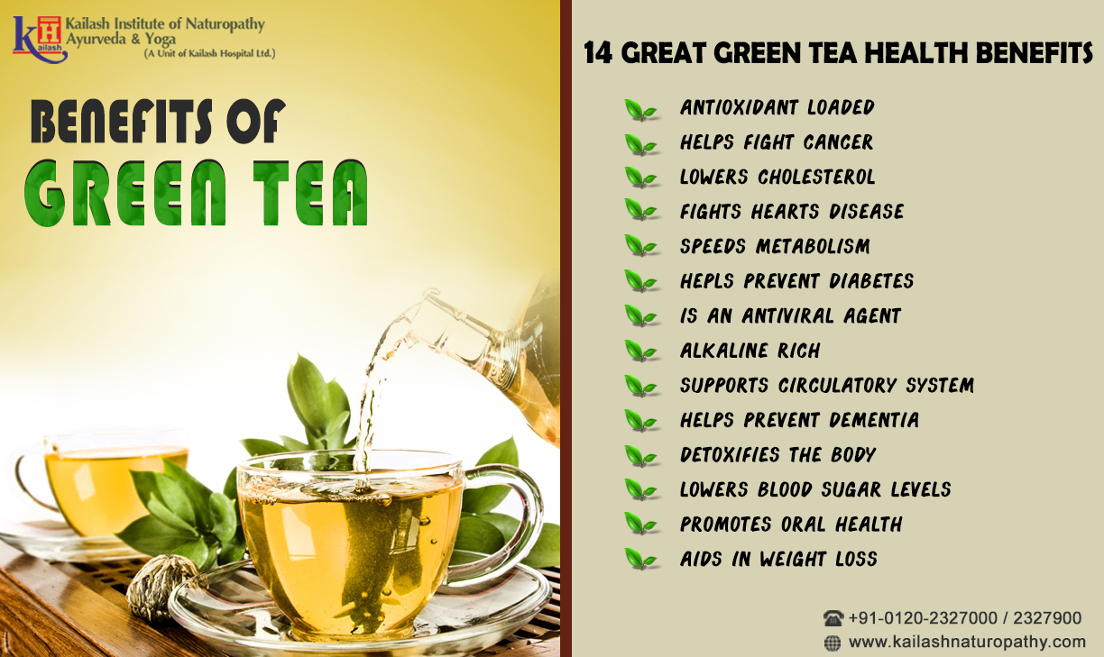 14 Great Green Tea Health Benefits