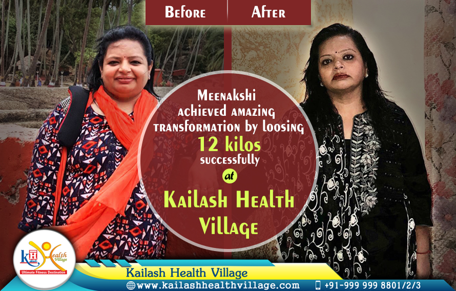 Meenakshi Achieved Amazing Transformation at Kailash Health Village