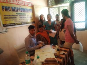 Kailash Hospital Trust Organized a free health check up camp at Vasundhara Sector 4 A
