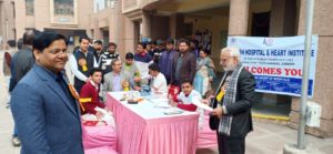 Kailash Charitable Trust Noida, Organized a Free Health Check-up Camp at Dr Bhim Rao Ambedkar College Yamuna Vihar Delhi