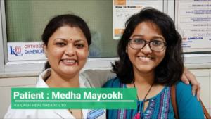 Ms. Medha Mayookh Thanks Kailash Hospital’s Doctors for Her Dental Treatment