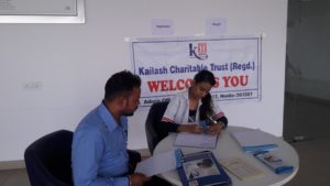 Kailash Charitable Trust in association with Bajaj Allianz General Insurance Co. Ltd. organized a free Health Check up camp at Nimbus Motors Pvt.