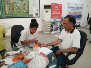 Kailash Charitable Trust organized a Free Health Check-up Camp at Ajnara Le Garden Greater Noida West