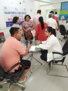 Kailash Charitable Trust organized a Free Health Check-up Camp at Ajnara Le Garden Greater Noida West