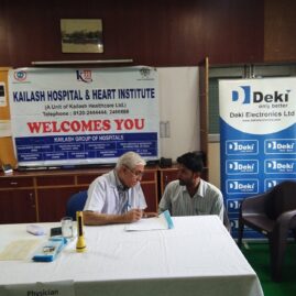 Kailash Charitable Trust organized a Free Health Check-up Camp at Deki Electronics, Sector 58, Noida1