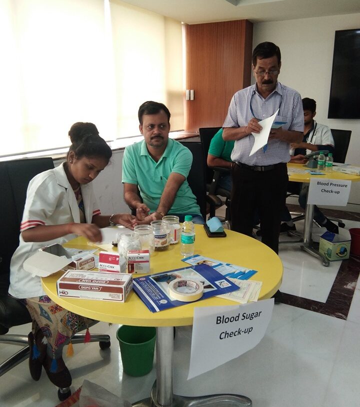Kailash Charitable trust organized a Free Health Check-up Camp at ICSI C-37,Sector 62 Noida