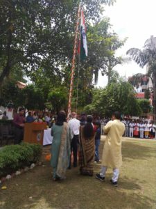 Kailash Hospital Greater Noida celebrated 73rd Independence Day today with great enthusiasm.