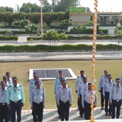 Kailash Hospital Khurja celebrated the 73rd Independence Day today with the entire hospital staff.