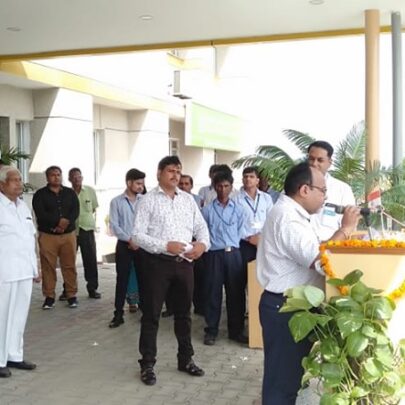 Kailash Hospital Khurja celebrated the 73rd Independence Day today with the entire hospital staff.1