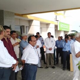 Kailash Hospital Khurja celebrated the 73rd Independence Day today with the entire hospital staff3
