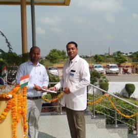 Kailash Hospital Khurja celebrated the 73rd Independence Day today with the entire hospital staff4