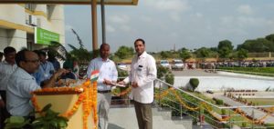 Kailash Hospital Khurja celebrated the 73rd Independence Day today with the entire hospital staff.