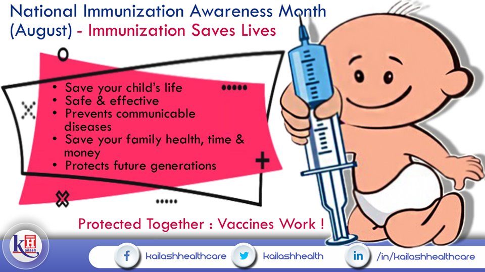 Timely Immunization is very important for kids. It not only protects against deadly diseases but strengthens immunity.