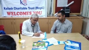 Kailash Charitable Trust, Noida has Organized a Free Health Check-Up Camp at, Motherson Sumi System, C-14 Sector-1, Noida on 12th Sept 2019