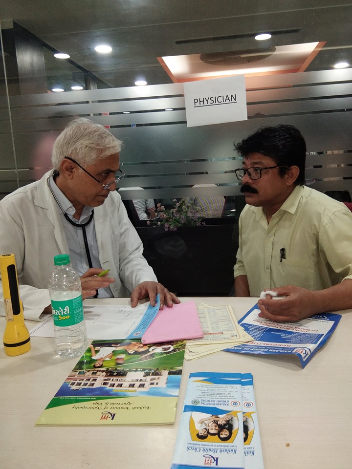 Kailash Charitable Trust, Noida has Organized a Free Health Check-up Camp at MP Printers Phase – 2, Noida on 10th Sept 2019