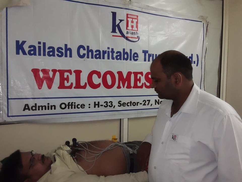 Kailash Charitable Trust, Noida organized a Free Health Check-Up Camp at, Afflatus Gravures Pvt. Ltd, A-10A Sec-68, Noida.