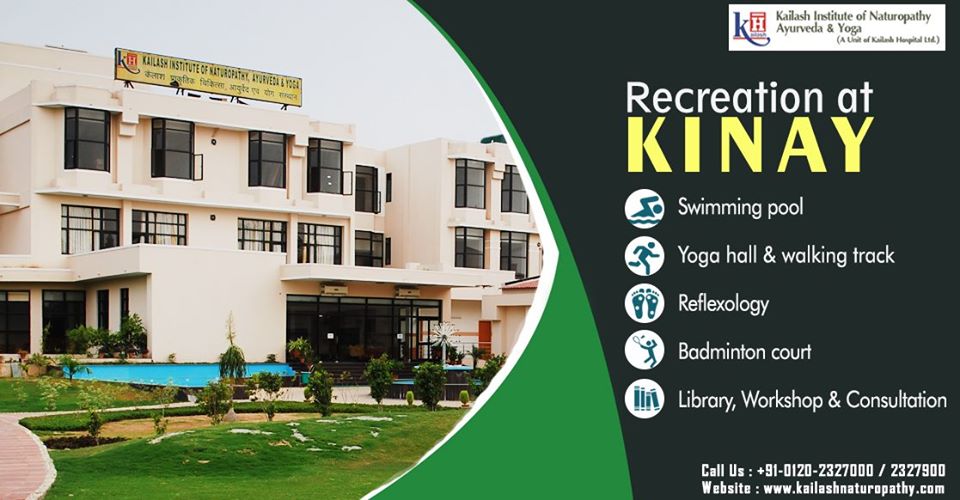 Experience Naturopathy healing with relaxing Recreational facilities in the lap of nature at KINAY