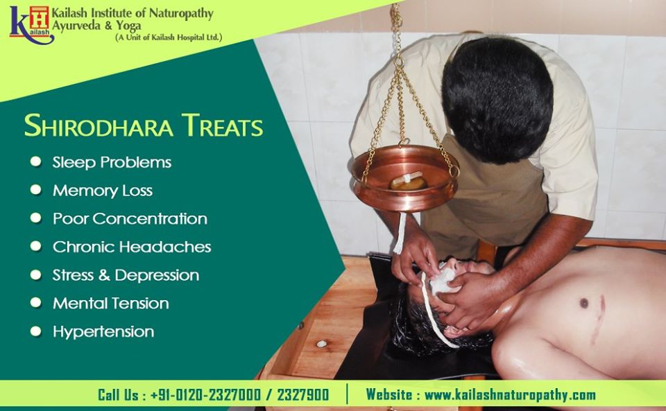 Shirodhara is an amazing Ayurveda therapy to treat Hypertension, memory & sleep disorders.