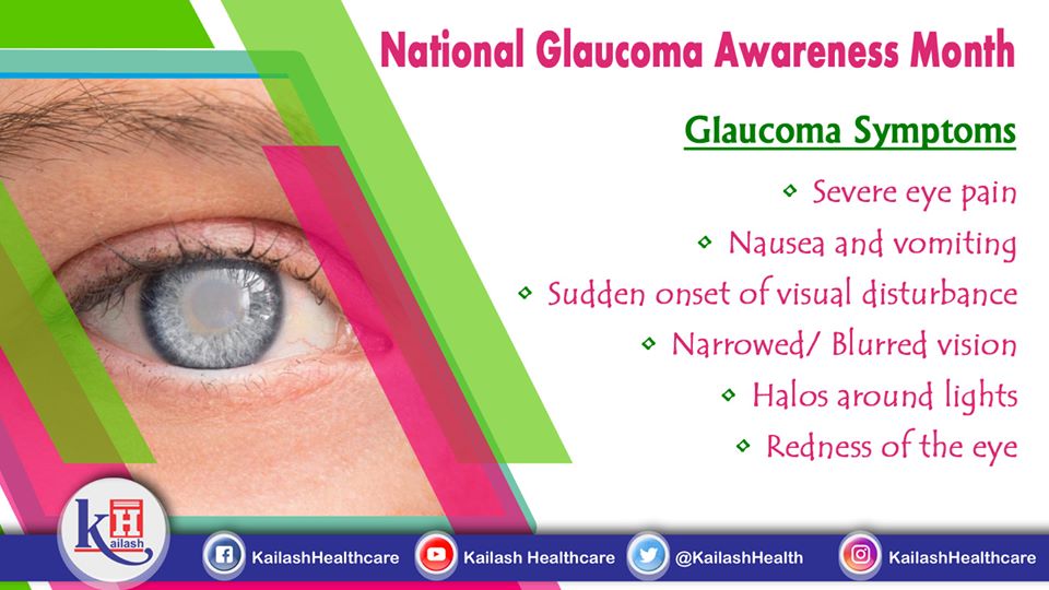 If you are suffering eye pain and narrowed blurred vision, it may indicate Glaucoma. Consult an Eye specialist.