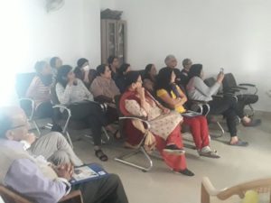 Kailash Hospital & Heart Institute organized a Talk show on “Corona Virus” at Supertech Emerald Court, Sector-93 A, Noida on 12th March 2020 from 03:00 pm to 04:00 pm. Dr. A.K. Shukla (MD) delivered the talk and was too interactive session. 25 Residents attended the talk show and benefited from the advice of Doctor of Kailash Hospital and Heart Institute, Noida.
