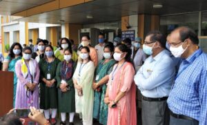 Kailash Hospital Noida celebrated Nation’s 74th Independence Day with a patriotic fervor today.