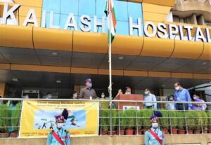 Kailash Hospital Noida celebrated Nation’s 74th Independence Day with a patriotic fervor today.