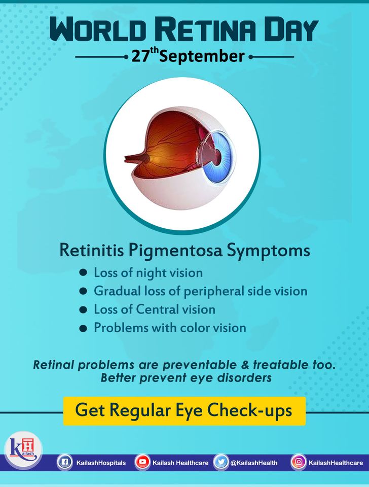 Retinitis Pigmentosa is a group of eye diseases that can lead to loss of sight. Get regular eye checkup.