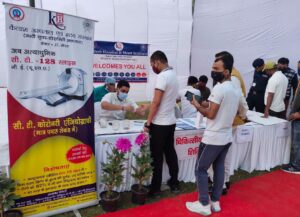 Kailash Hospital & Heart Institute, in association with NSEZ Phase-2, organized a Free Health Check-up camp