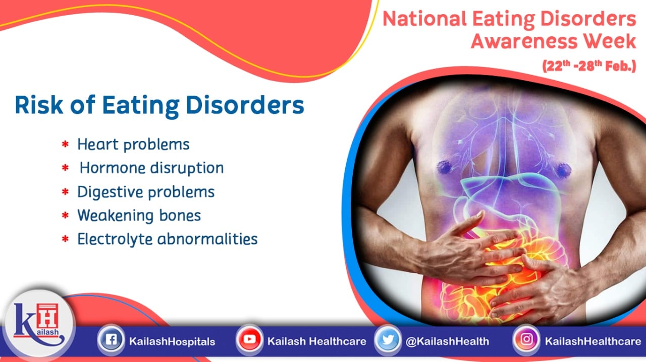 Eating uncontrolled or less can risk you to heart & other health disorder. Eat wisely.