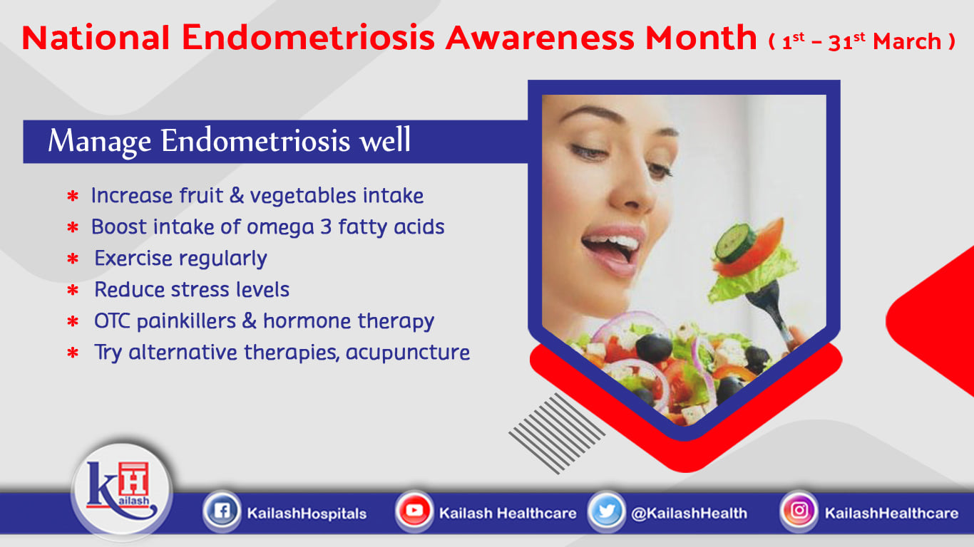 Healthy lifestyle and hormone therapy can help in managing and treating Endometriosis. Here are some tips.