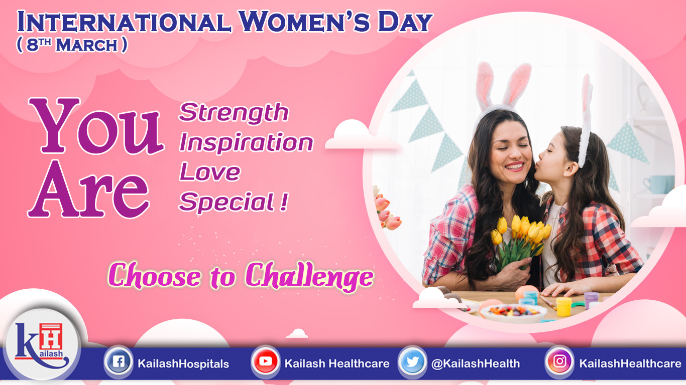 Kailash Hospital Wishes all Women in the World a Happy Women's Day.