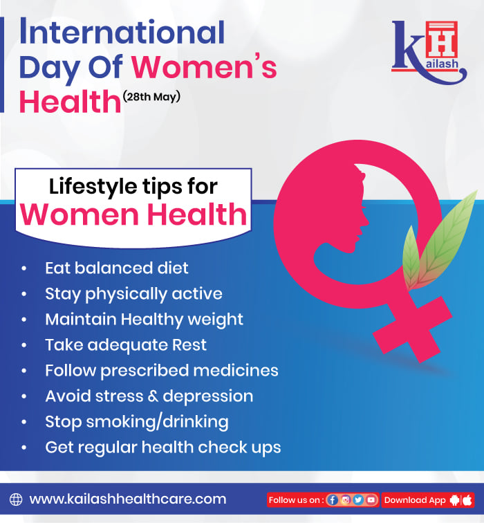 Healthy Diet & active lifestyle is the best mantra for Women health.