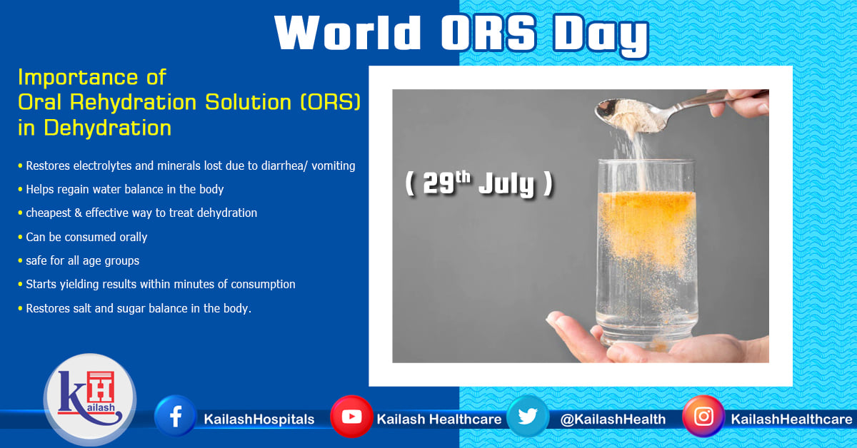 The glucose contained in ORS solution enables the intestine to absorb the fluid and the salts more efficiently.