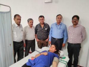 Organized a Blood Donation Camp at Havells India Ltd, Neemrana