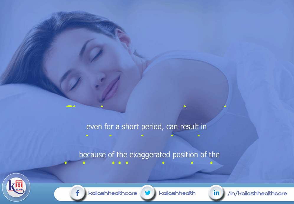 Sleeping Posture is very important. Avoid Sleeping on Your Stomach