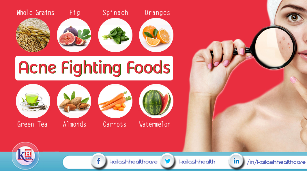 Best Foods to treat Acne & Blemishes