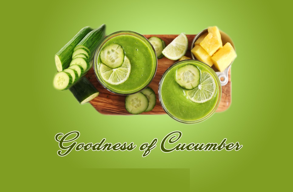Cucumber has great benefits on our overall health & effective weight loss.