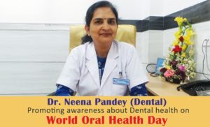 Dr. Neena Pandey encourages the importance of Good Oral Health by an impressive speech.