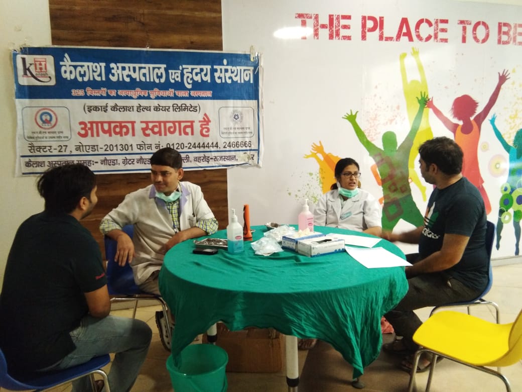 Organized a Free Health Check-up Camp at Supertech Eco Village-II Greater Noida West