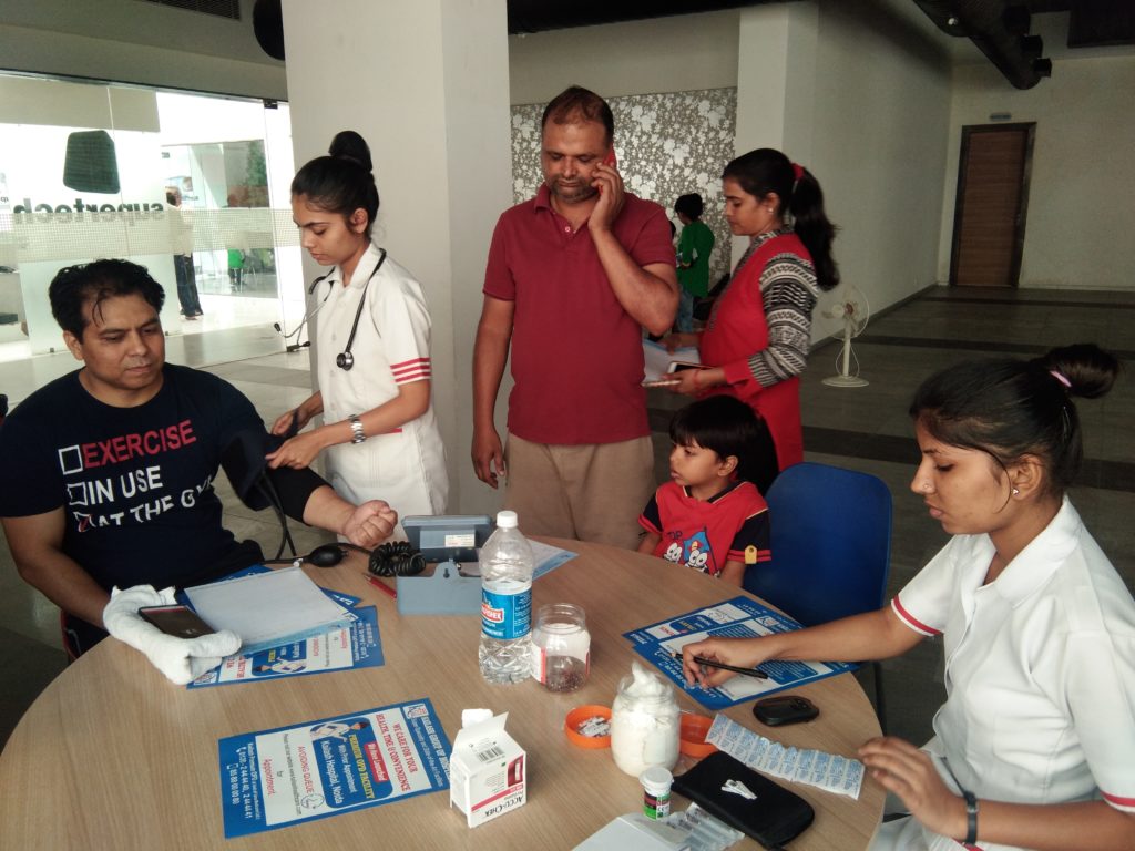 Kailash Hospital & Heart Institute Noida Organized a Free Health Check- up Camp at LAQSHAYA MEDIA LIMITED