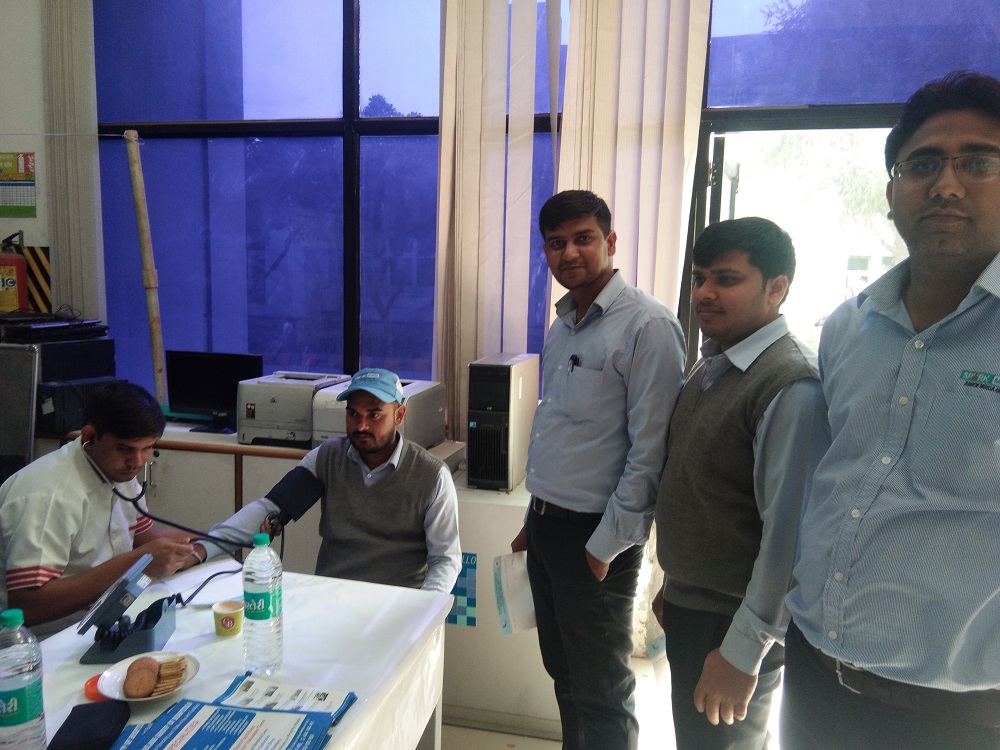 Kailash Hospital & Heart Institute Noida, organized a Free Health Check-up Camp at Minda Automotive Solutions Ltd.