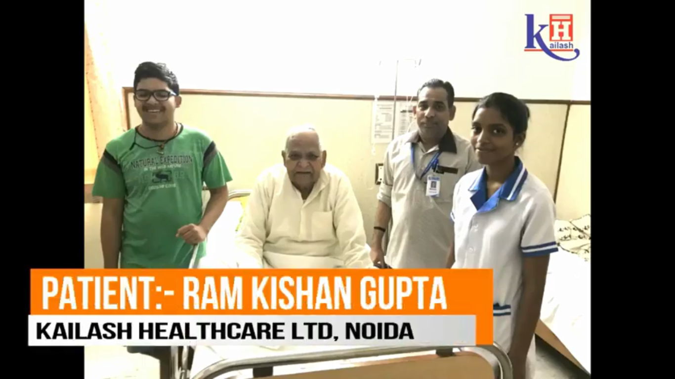 Mr. Ram Kishan Gupta Thanks the Hospital Staff & Treatment at Kailash Hospital