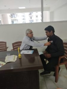 Kailash Charitable Trust organized a Free Health Check-up Camp at Grah Pravesh , Noida Sector 77
