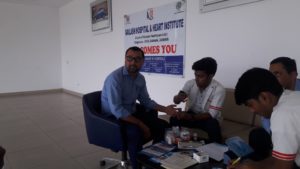 Kailash Charitable Trust in association with Bajaj Allianz General Insurance Co. Ltd. organized a free Health Check up camp at Nimbus Motors Pvt.