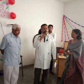 'International Nurses Day' was celebrated with great enthusiasm at Kailash Hospital, Khurja where the hospital staff came