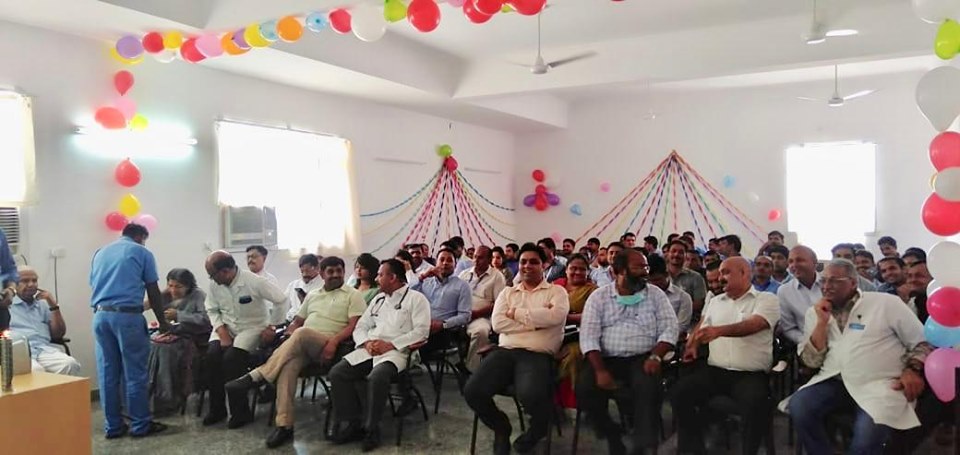 'International Nurses Day' was celebrated with great enthusiasm at Kailash Hospital, Khurja