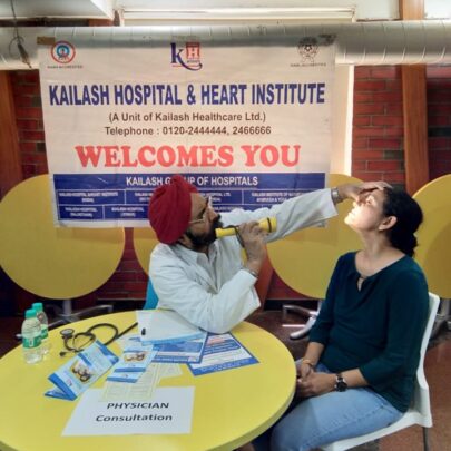 Kailash Charitable Trust Organized a Free Health Check-up Camp at ICSI, A-36, Sec-62, Noida 2