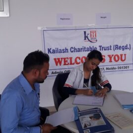 Kailash Charitable Trust in association with Bajaj Allianz General Insurance Co. Ltd. organized a free Health Check up camp at Nimbus Motors Pvt. Ltd.1