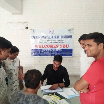 Kailash Charitable Trust organized a Free Health Check-up Camp at Ajnara Le Garden Greater Noida West