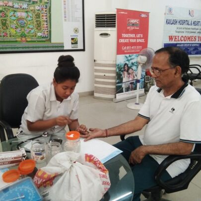 Kailash Charitable Trust organized a Free Health Check-up Camp at Ajnara Le Garden Greater Noida West1